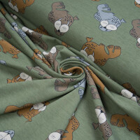 ORGANIC JERSEY WALRUS GREEN