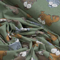 ORGANIC JERSEY WALRUS GREEN