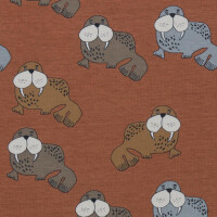 ORGANIC JERSEY WALRUS RUSTY