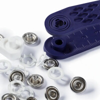 PRYM PRESS FASTENERS WHITE JERSEY