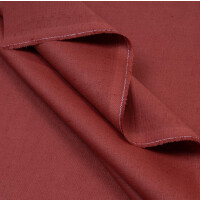 LINEN COTTON BRICK RED