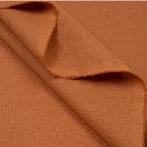 LINEN COTTON NATURAL ORANGE