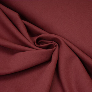 LINEN COTTON WINE RED