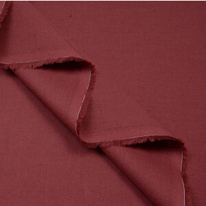 LINEN COTTON WINE RED