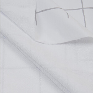 ORGANIC FRENCH TERRY GRID WHITE/GREY
