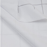 ORGANIC FRENCH TERRY GRID WHITE/GREY