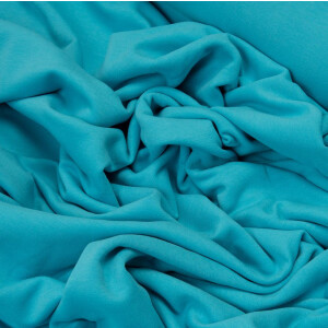 ORGANIC FRENCH TERRY BRUSHED AZURE BLUE