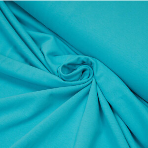 ORGANIC JERSEY BASIC AQUA BLUE