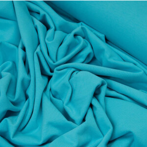 ORGANIC JERSEY BASIC AQUA BLUE