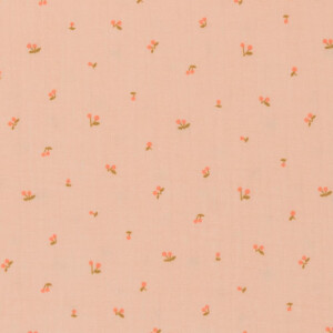 ORGANIC DOUBLE GAUZE CHERRIES LIGHT SALMON