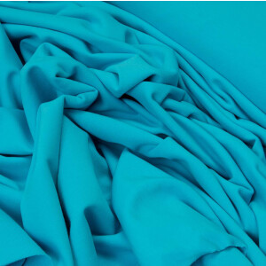 ORGANIC FRENCH TERRY BASIC AQUA BLUE