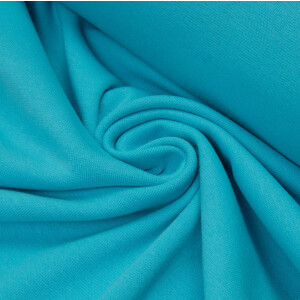 ORGANIC RIB 1X1 AQUA BLUE