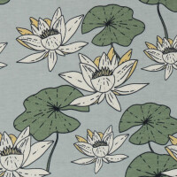 ORGANIC JERSEY WATER LILIES SAGE