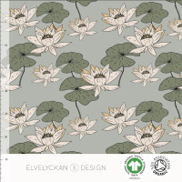 ORGANIC JERSEY WATER LILIES SAGE