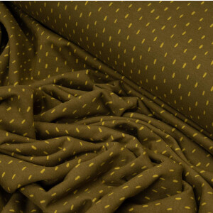 ORGANIC FRENCH TERRY BRUSHED SCRATCH OLIVE