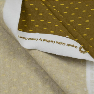 ORGANIC FRENCH TERRY BRUSHED SCRATCH OLIVE