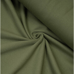 ORGANIC 2X2 RIBBING OLIVE GREEN