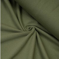 ORGANIC 2X2 RIBBING OLIVE GREEN