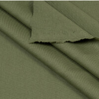 ORGANIC 2X2 RIBBING OLIVE GREEN