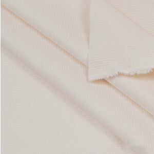 ORGANIC 2X2 RIBBING CREAMY WHITE