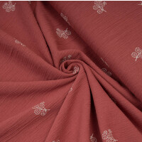 CREPE BAMBULA FLOWERS CRANBERRY