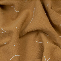 CREPE BAMBULA STARS MUSTARD