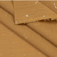 CREPE BAMBULA STARS MUSTARD