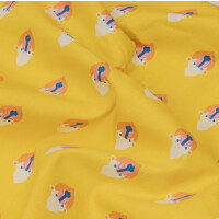 POPLIN MONKEY DREAMS YELLOW