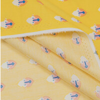 POPLIN MONKEY DREAMS YELLOW
