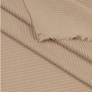 TENCEL DERBY RIBBED JERSEY WARM SAND