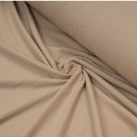 TENCEL DERBY RIBBED JERSEY WARM SAND