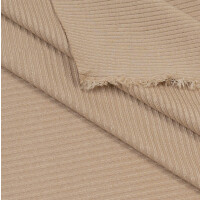 TENCEL DERBY RIBBED JERSEY WARM SAND