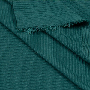 TENCEL DERBY RIBBED JERSEY EMERALD