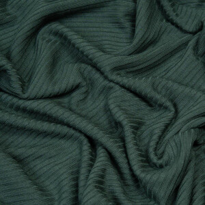 TENCEL DERBY RIBBED JERSEY DEEP GREEN