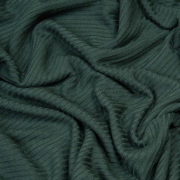 TENCEL DERBY RIBBED JERSEY DEEP GREEN