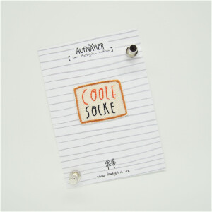 EMBROIDERED PATCH COOLE SOCKE