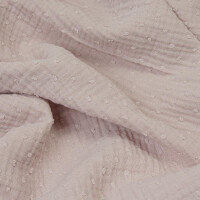 ORGANIC DOUBLE GAUZE PLUMETI OLD ROSE