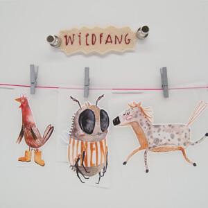 EMBROIDERED WILDFANG