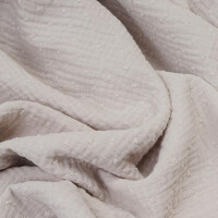 ORGANIC DOUBLE GAUZE PLUMETI LIGHT GREY