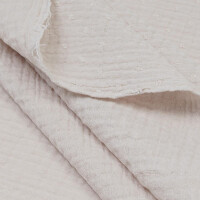 ORGANIC DOUBLE GAUZE PLUMETI LIGHT GREY