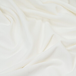 ORGANIC RIB JERSEY SNOW WHITE