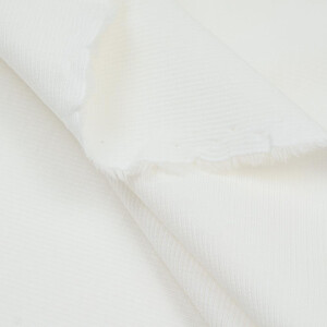 ORGANIC RIB JERSEY SNOW WHITE
