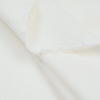 ORGANIC RIB JERSEY SNOW WHITE
