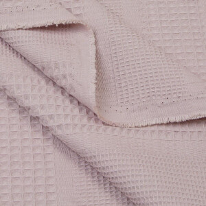 WAFFLE MIXED STRIPES OLD ROSE
