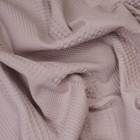 WAFFLE MIXED STRIPES OLD ROSE