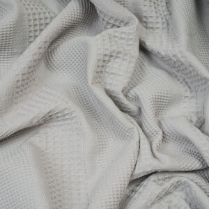 WAFFLE MIXED STRIPES LIGHT GREY