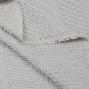 WAFFLE MIXED STRIPES LIGHT GREY