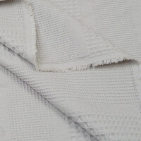 WAFFLE MIXED STRIPES LIGHT GREY