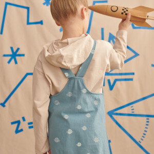 RUSTIC COTTON COSMOS BLUE