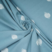 RUSTIC COTTON COSMOS BLUE
